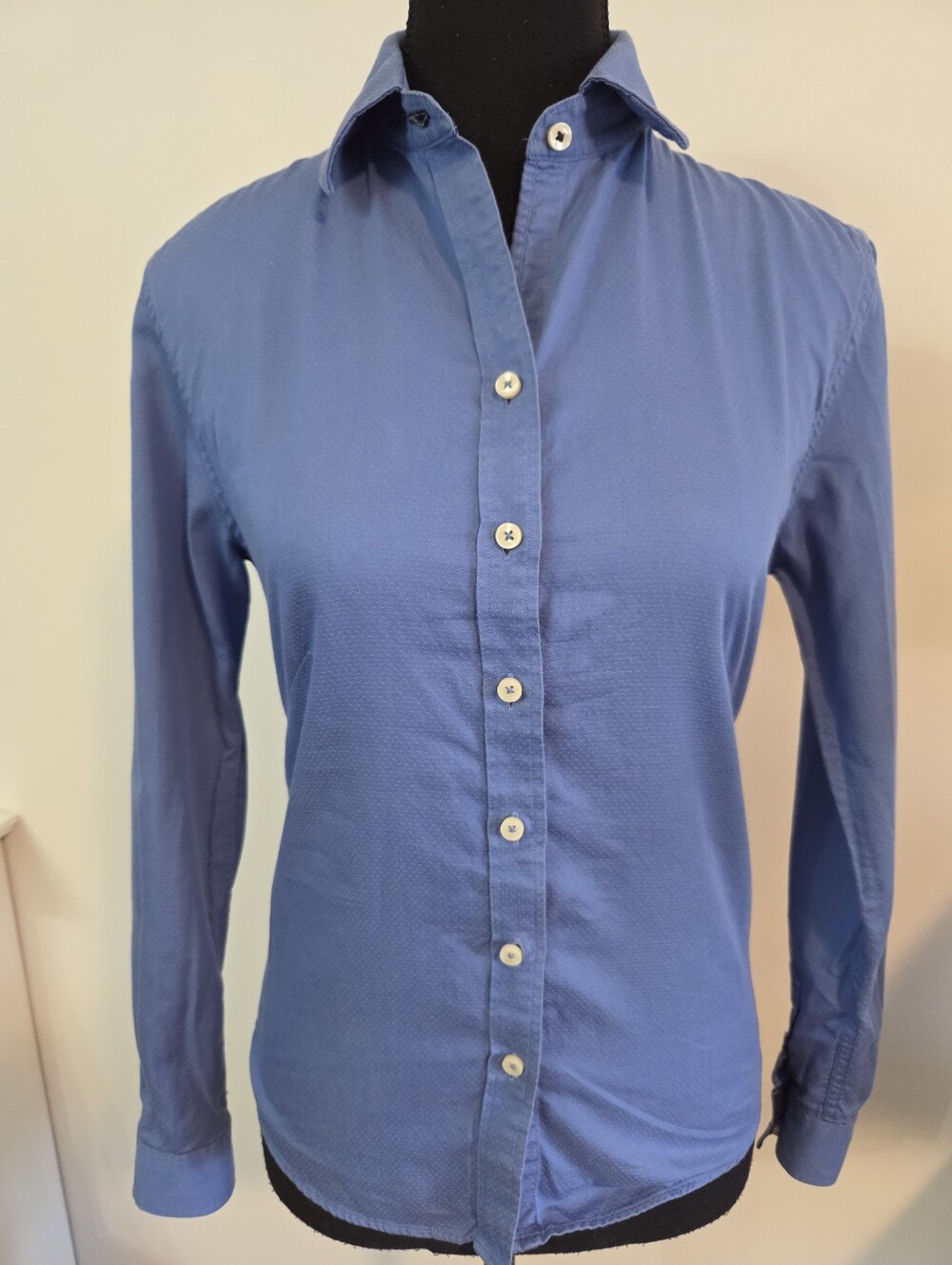Carven Femme fitted button down cotton shirt Sz S